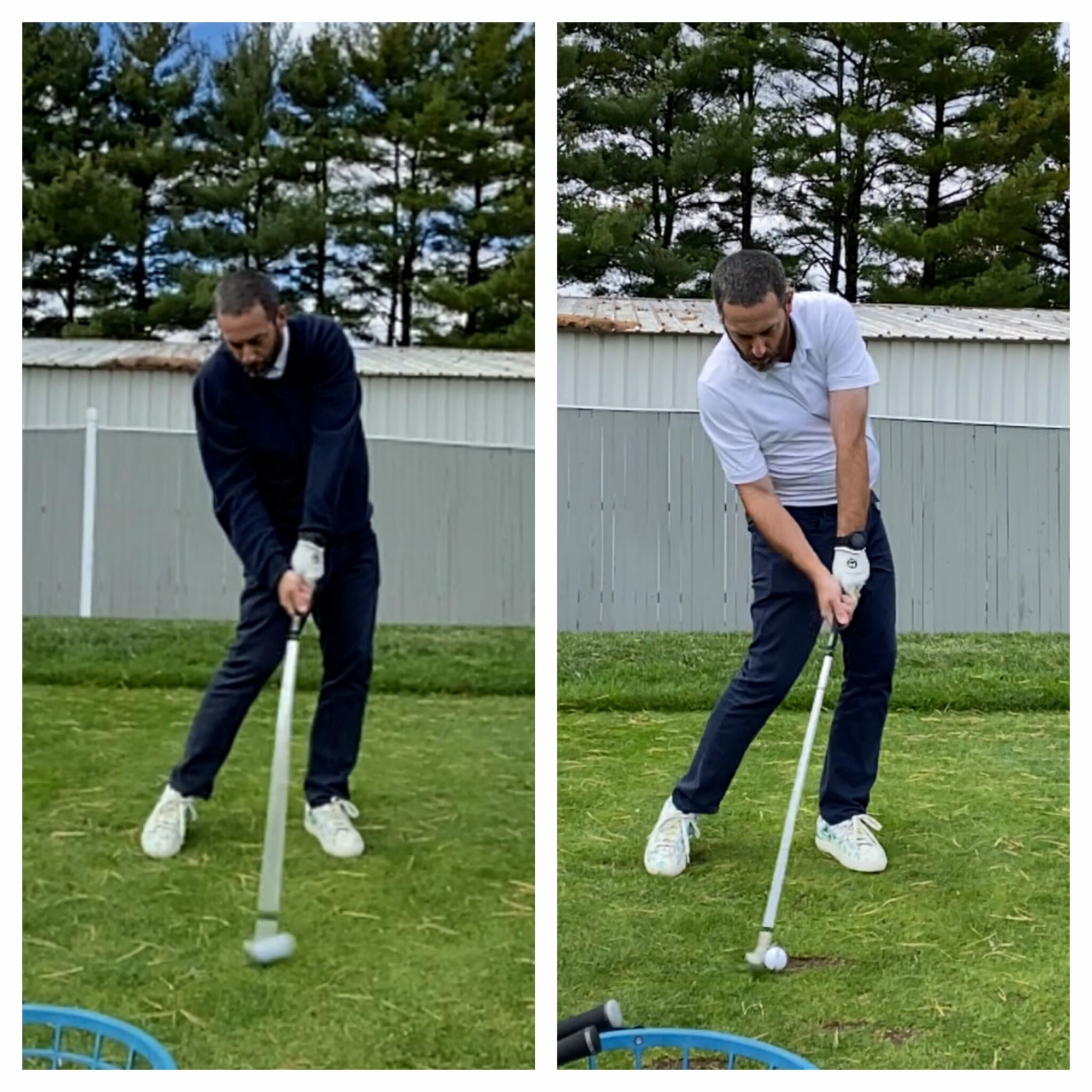 Before and after swing improvement at MGP